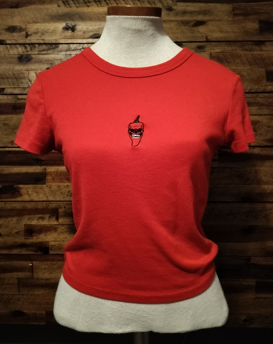 Calvera Picante Embroidery 'Baby Tee'