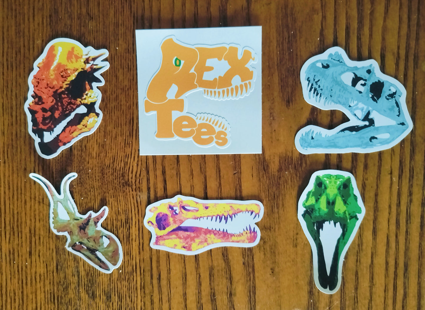 Dino Skull Sticker Pack