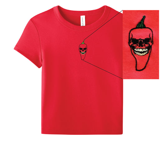 Calvera Picante Embroidery 'Baby Tee'